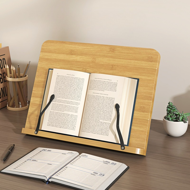 Laptop Accessories Distributor - Supporto per Libri in Legno, Supporto
