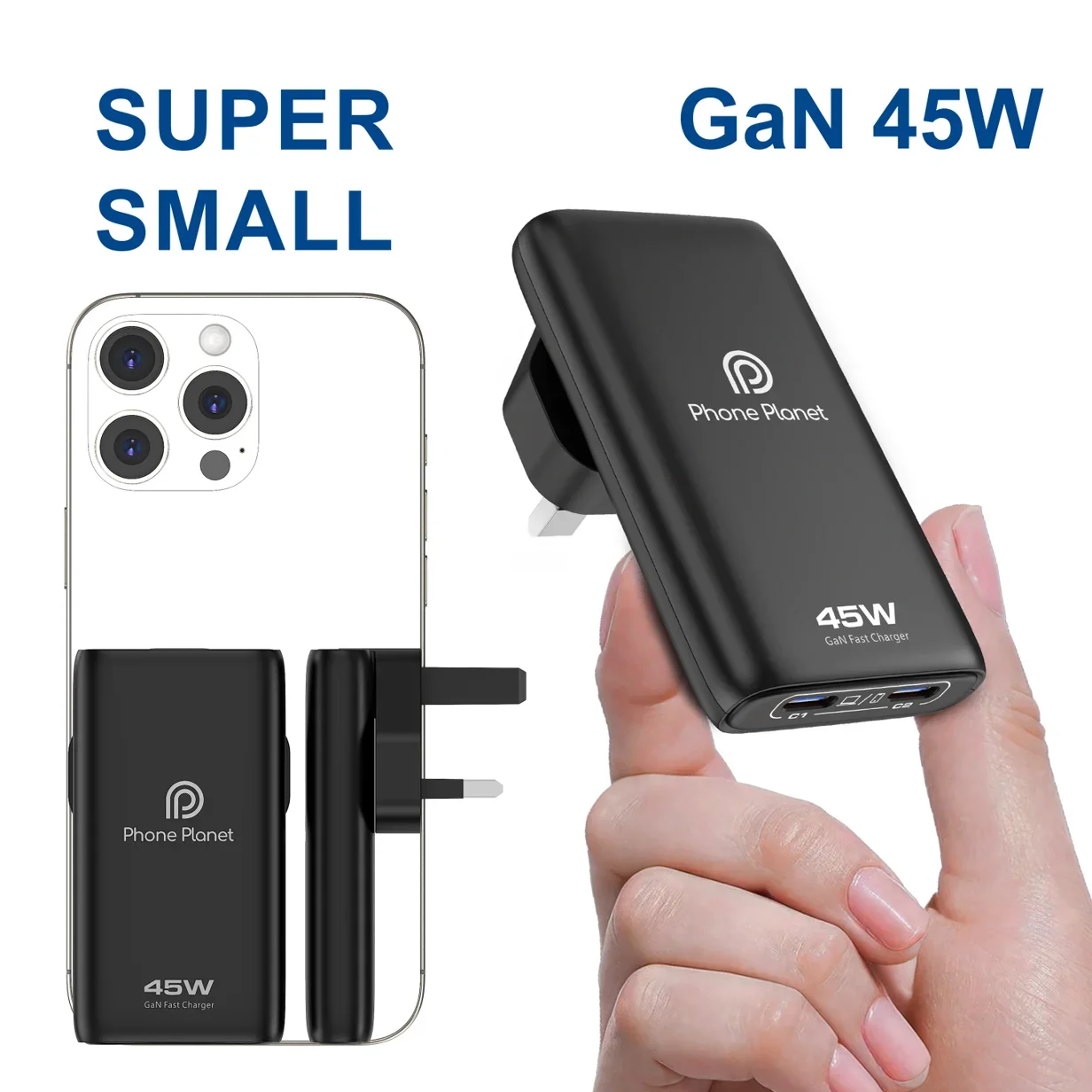 Laptop Accessories Uk - Nuovo Caricabatterie GaN Ultra Sottile【US/EU/UK】45W/65W, Adattatore