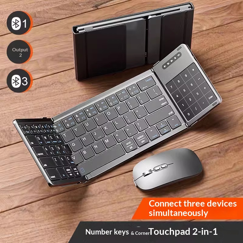 Laptop Accessories Distributor - Tastiera Bluetooth wireless Mengzu Tri Fold