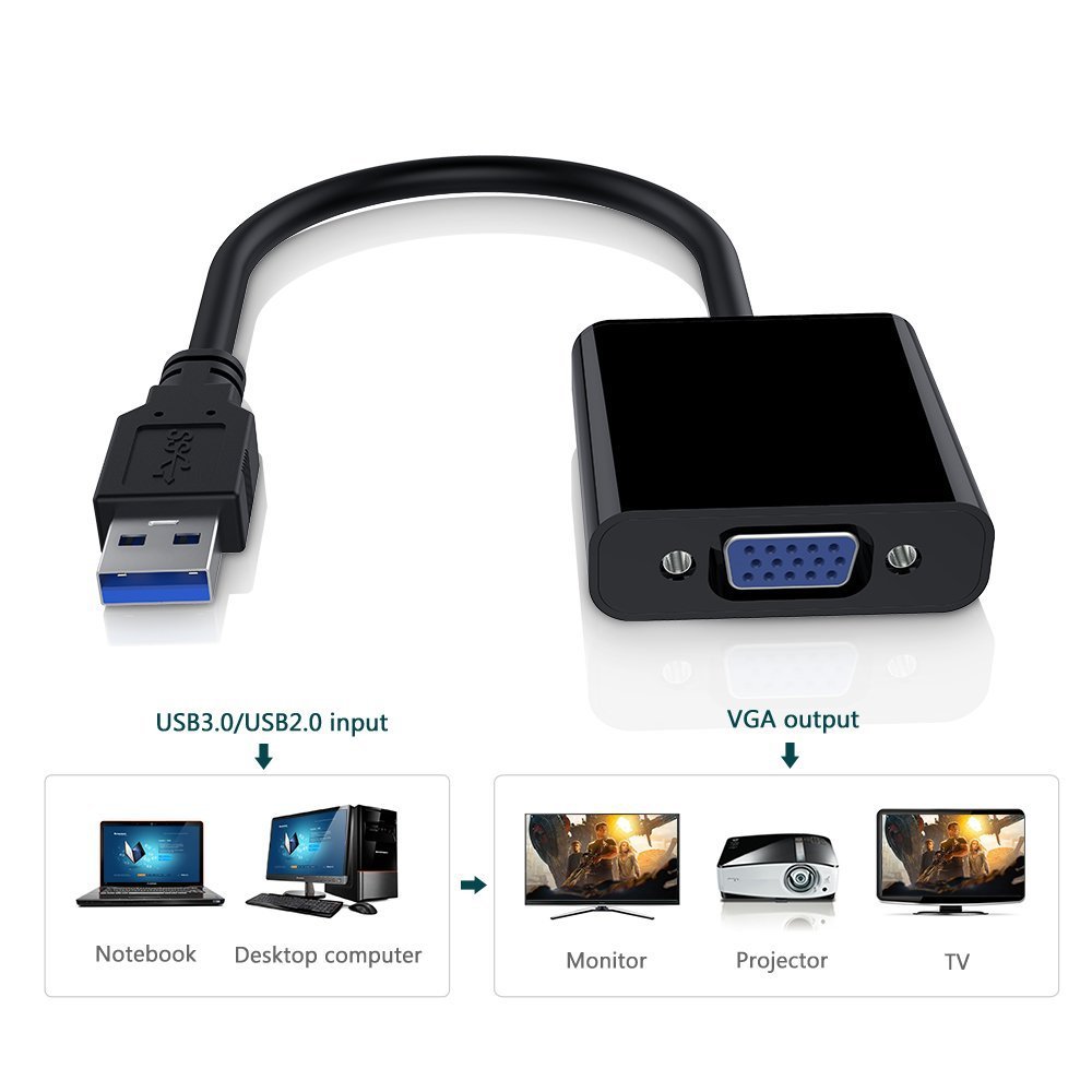 Adattatore USB 3.0 a VGA, conv - Laptop Accessories Distributor recensione e prezzo